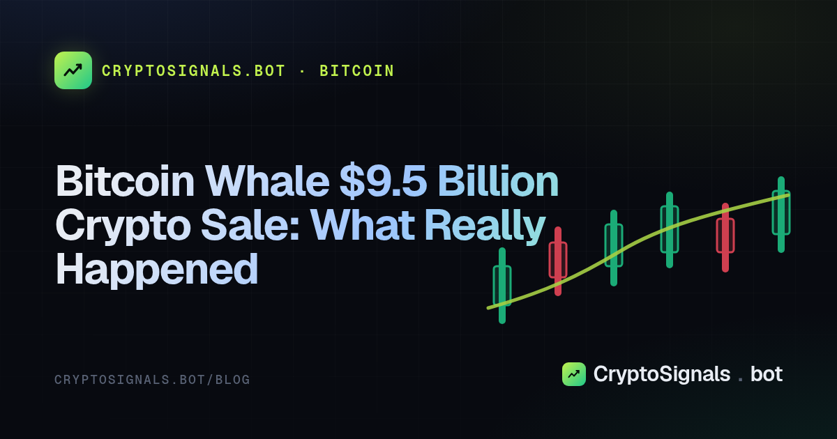 Bitcoin Whale $9.5 Billion Crypto Sale: What Really Happened