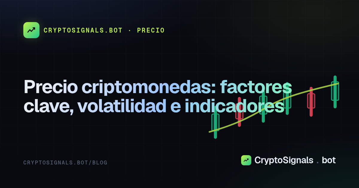 Precio criptomonedas: factores clave, volatilidad e indicadores